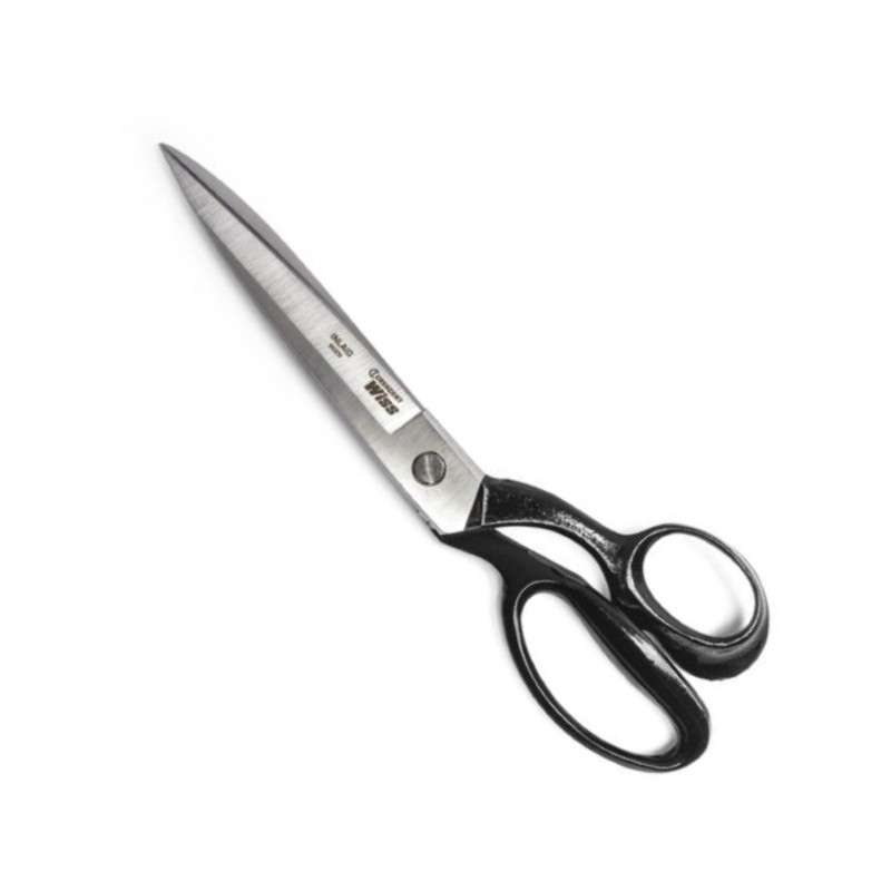 Shears, Industrial, 12", Bent, Precision Grd, Shear Cut, Nickel Plate Steel, Black