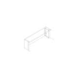 Shelf Riser Assembly Standard Laminate w/Box Supports 72x14x19" redirect to product page