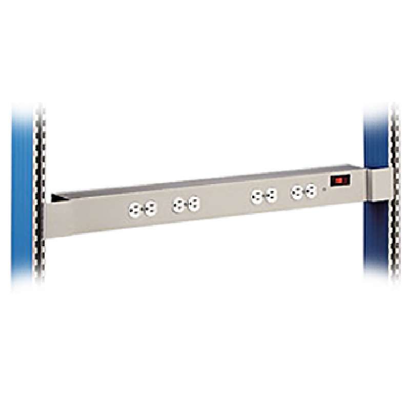 Single Sided Power Beam with 4 Duplex Receptacles, 72" Long