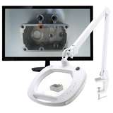 Magnifying Lamp, Mighty Vue Inspector, 3 Dipoter (1.75x) Glass Lens, with Built-In HD Camera redirect to product page