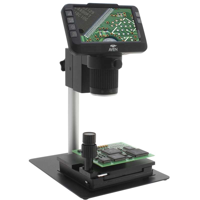 Mighty Scope ClearVue Digital Microscope (8x-25x), with Post Stand and Gliding Stage