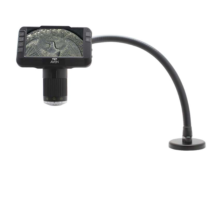 Mighty Scope ClearVue Digital Microscope (8x-25x), with 18" FlexArm Stand and Magnetic Base