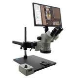 Microscope, 50X, Ultra Glide Stand, w/Mighty Cam Eidos 4K XL Camera/Monitor, Stereo Zoom Series redirect to product page
