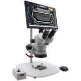 Microscope, 50X, Ergo Post Stand, w/Mighty Cam Eidos 4K XL Camera/Monitor, Stereo Zoom Series redirect to product page