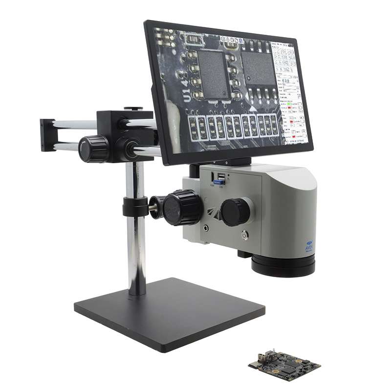 MicroVue 2.0 Digital Microscope [21x - 133x] with Double Arm Boom Stand
