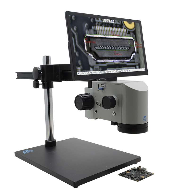 MicroVue 2.0 Digital Microscope [20x - 134x] with Ultra Glide Boom Stand