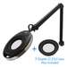 In-X Magnifying Lamp, 12-Diopter Lens (4x) bundled with 5-Diopter Lens (2.25x)