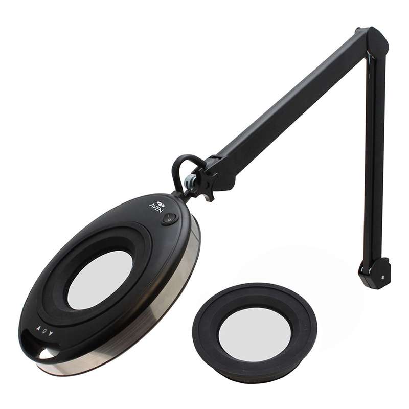 In-X Magnifying Lamp, 12-Diopter Lens (4x) bundled with 5-Diopter Lens (2.25x)
