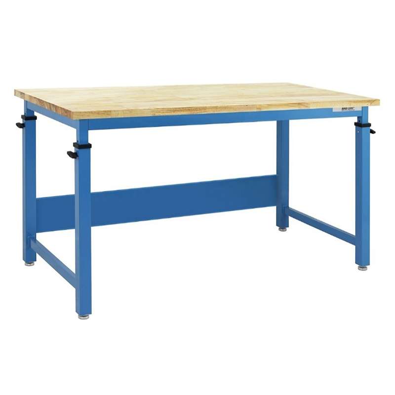 Cleveland Plus Series Workbench with Lacquered Butcher Block 1" Thick Top-Square, 30" x 60"
