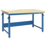 Cleveland Plus Series Workbench with Lacquered Butcher 1 3/4" Thick Top-Round, 30" x 60" redirect to product page