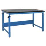 Cleveland Plus Series Workbench with 1" Thick Resin Top-Square-Black, 30" x 60" redirect to product page