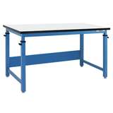 Cleveland Plus Series Workbench with 1" Thick Resin Top-Square-White, 30" x 60" redirect to product page