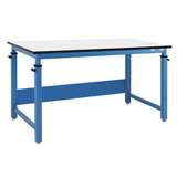 Cleveland Plus Series Workbench with 3/4" Thick Resin Top-Square-White, 30" x 60" redirect to product page