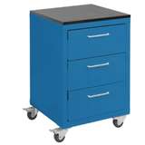 Industrial Grade Storage Cabinets-3 Drawers-8", 8", 8" with Casters 21" D x 22" W x 39" H redirect to product page