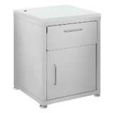 Stainless Steel Industrial Grade Storage Cabinets-1 Drawers & 1 Door with Glides and LisStat ESD Top redirect to product page