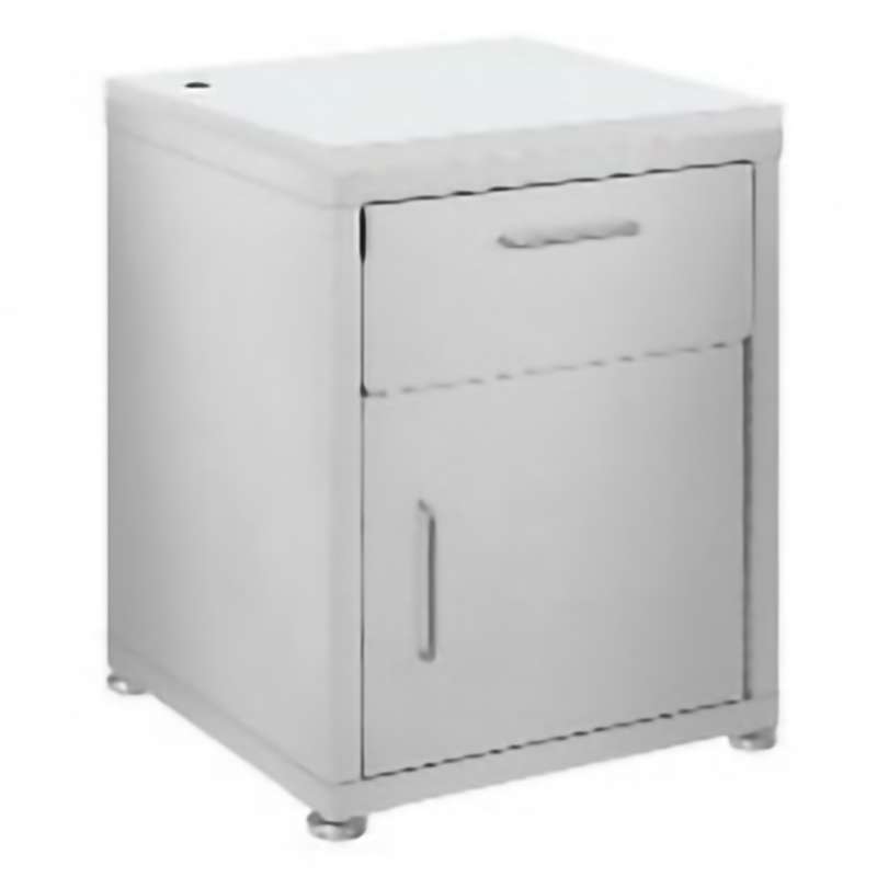 Stainless Steel Industrial Grade Storage Cabinets-1 Drawers & 1 Door with Glides and LisStat ESD Top