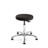 ESD Fabric Stool, Polished Aluminum Base, 15.5"-20.5", Versa Series redirect to product page