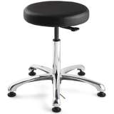 ESD Vinyl Stool, Polished Aluminum Base, 18.5-26" Height, Versa Series redirect to product page