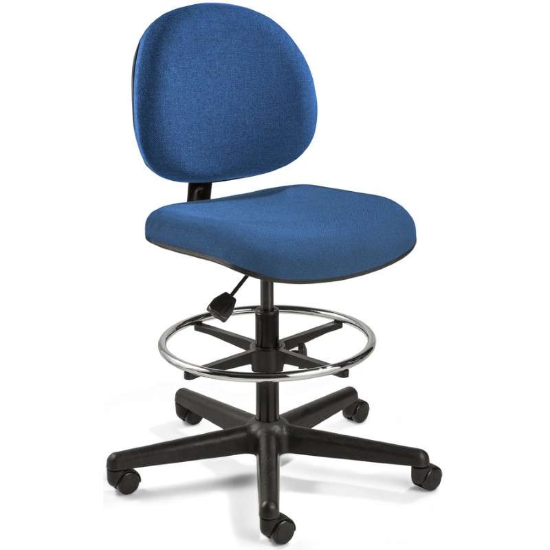 Chair, Fabric, Upholstered, Blue, 21in - 28.5inH, Lexington Series