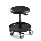 Desk Height Maintenance Repair Stool with Plastic Storage Tray, Casters, 15.5in-20.5in redirect to product page