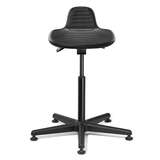 Polyurethane Seat, Sit Stand, Black Nylon Base, Mushroom Glides, 22"-32" Height redirect to product page