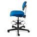 DORAL FABRIC CHAIR 18" BLACK, HARD FLOOR CASTER