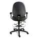 Integra Tall Height Royal Blue Fabric Chair, Large Back, Non-Tilt, Black Nylon Base with Adjustable Footring, Dual Wheel Hard Floor Casters