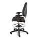 Integra Tall Height Royal Blue Fabric Chair, Large Back, Non-Tilt, Black Nylon Base with Adjustable Footring, Dual Wheel Hard Floor Casters