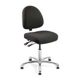 Integra Upholstered Chair, Large Back, Articulating Seat & Back Tilt, 5-Star Polished Aluminum Base, Dual Wheel Hard Floor Casters, Seat Height Adjustment 16.5"-22" redirect to product page