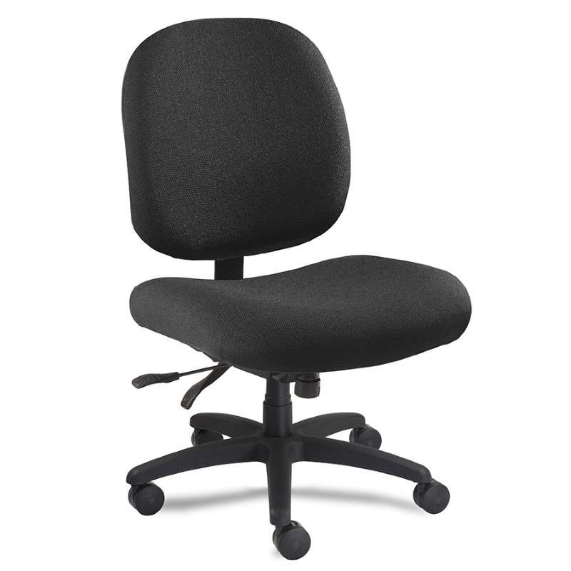 Carrington Desk Height 500lb Deluxe ESD Black Fabric Chair; Rocker Tilt; Polished Aluminum Base; ESD Hard Floor Carpet Casters