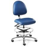 Integra E Upholstered ESD Chair, Medium Back, Articulating Seat & Back Tilt, 5-Star Polished Aluminum Base, 20" Adj. Chrome Footring, ESD Dual Wheel Hard Floor Casters, Seat Height Adjustment 22.5"-32.5" redirect to product page