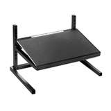 Non-ESD-Safe Adjustable Height Black Metal Footrest, 20 x 11" redirect to product page