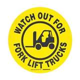 BRADY FLOOR SIGN "WATCH FOR FORKLIFT", 1 EA redirect to product page