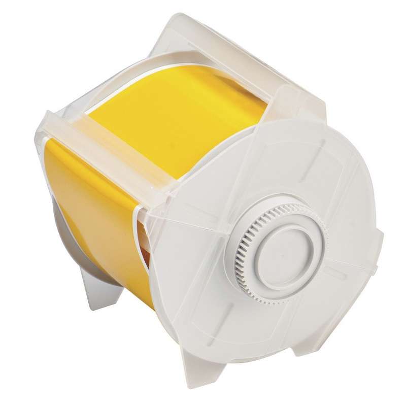 GlobalMark® Indoor/Outdoor Grade Vinyl Tape, 3" x 100', Yellow, 1 Roll