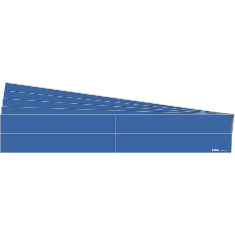Blank Pipe Marker Style 4 Blue 4 per Card, 5 PK