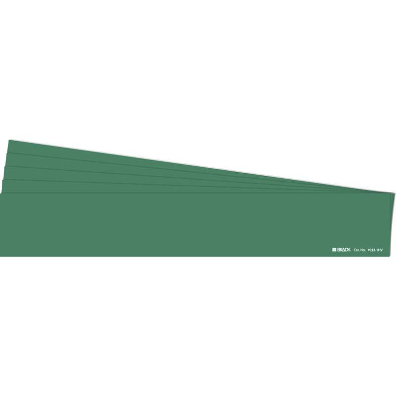 Blank Pipe Marker Style 1HV Green 1 per Card, 5 PK