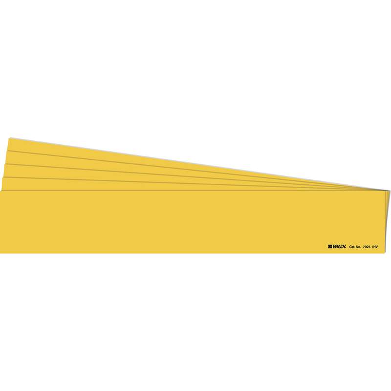 Blank Pipe Marker Style 1HV Yellow 1 per Card, 5 PK