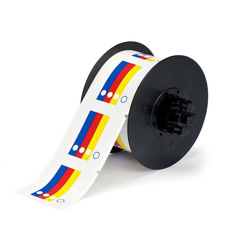 Indoor/Outdoor Vinyl RTK Label, 2.25" x 2.25", 365/Roll