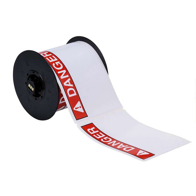 BBP™31 Tape, Indoor/Outdoor, 4" x 6", Vinyl Film with Permanent Adhesive, 175/Roll, White/Red/Black