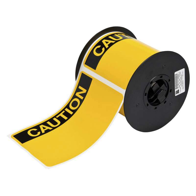 Indoor/Outdoor Vinyl OSHA Caution Labels, 4" x 6", 175/Roll