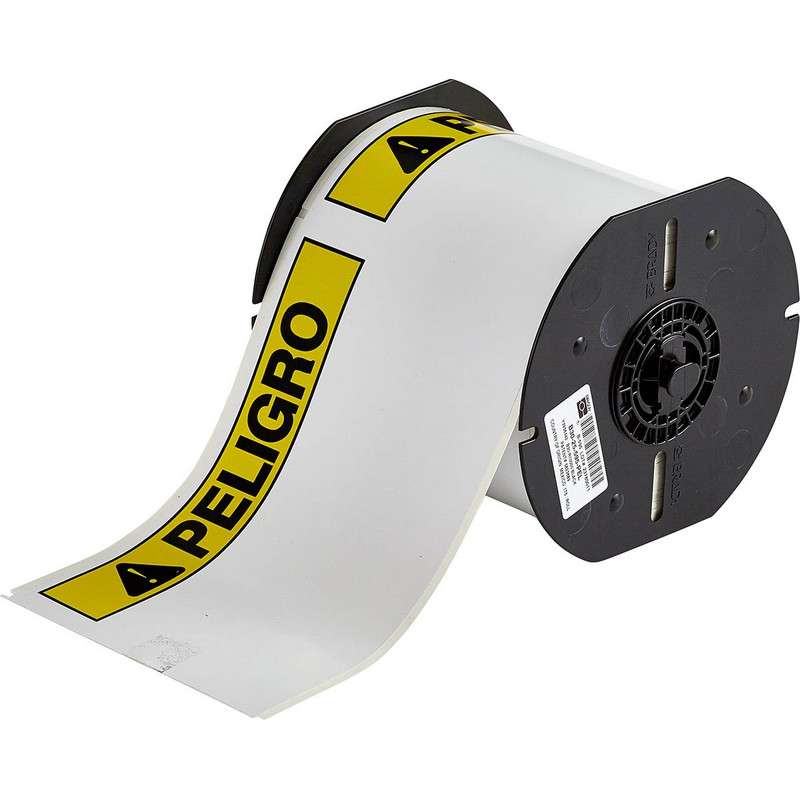 Indoor/Outdoor Vinyl Spanish Peligro Danger Label, 4" x 6", 175/Roll