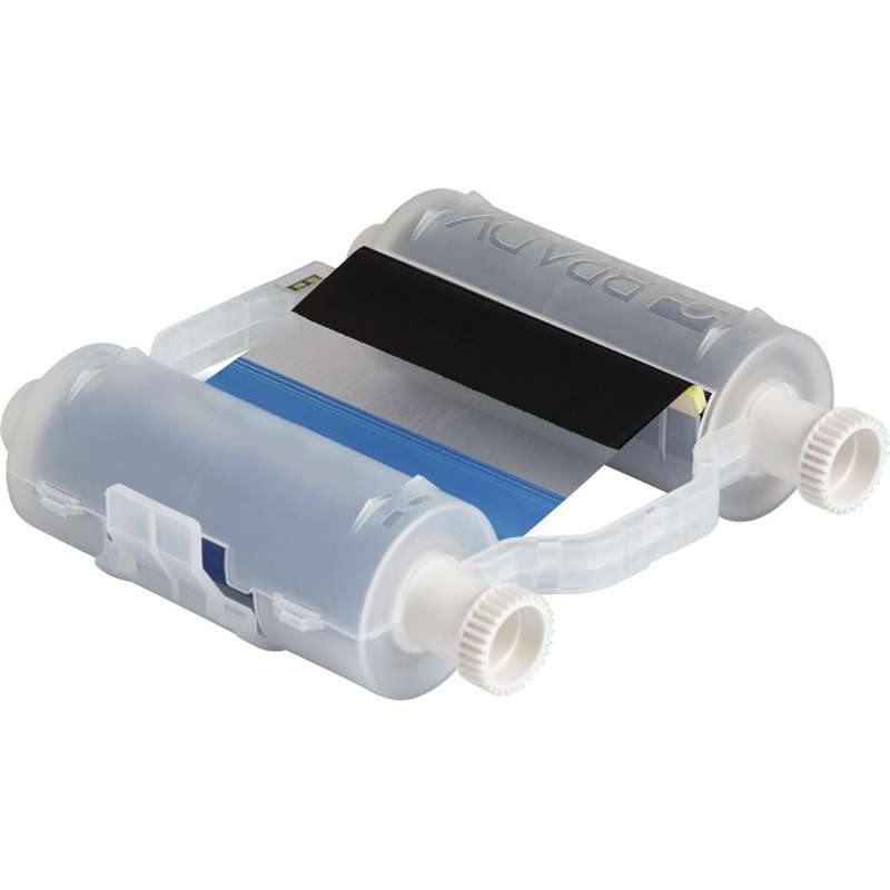 B30 Series Heavy-Duty Multi-Color Print Ribbon, 4.33" x 200', Black/Blue