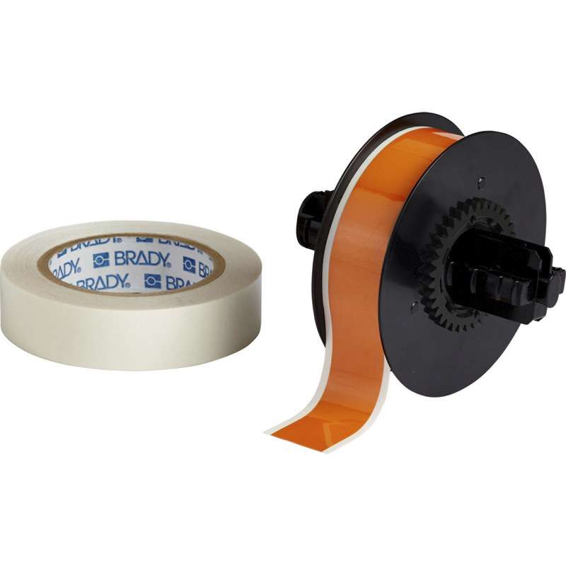 B30 Series ToughStripe® Printable Floor Marking Tape with Aggressive Adhesive, 1.125" x 100', Orange