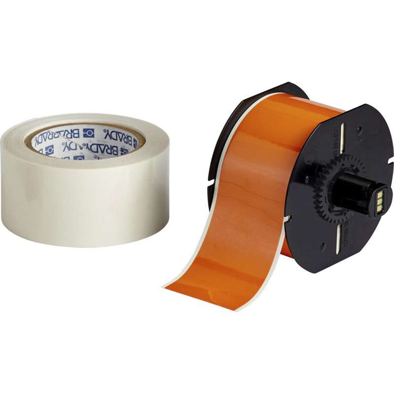 B30 Series ToughStripe® Printable Floor Marking Tape with Aggressive Adhesive, 2.25" x 100', Orange
