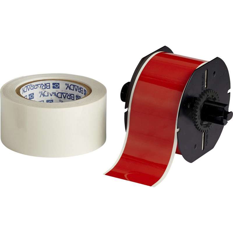 B30 Series ToughStripe® Printable Floor Marking Tape with Aggressive Adhesive, 2.25" x 100', Red