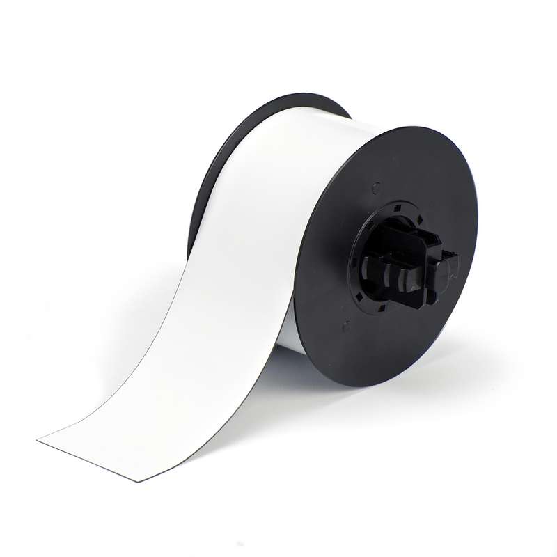 BBP™31 Label, Magnet, 2.50" x 25', Polyester Magnetic Supply, 1/Roll, White