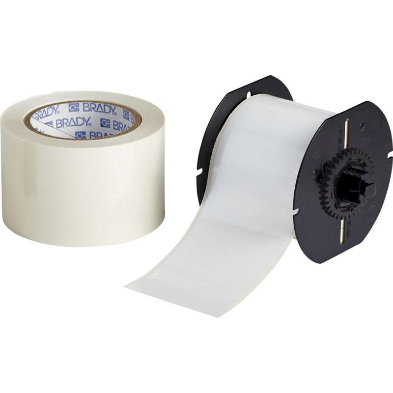 B30 Series ToughStripe® Printable Floor Marking Tape with Aggressive Adhesive, 3" x 100', White
