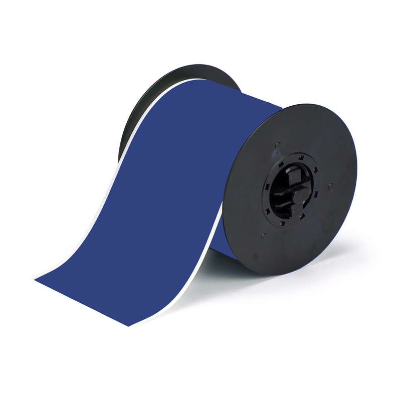 Hi-Performance Polyester Tape Roll, Blue, 4" x 100'