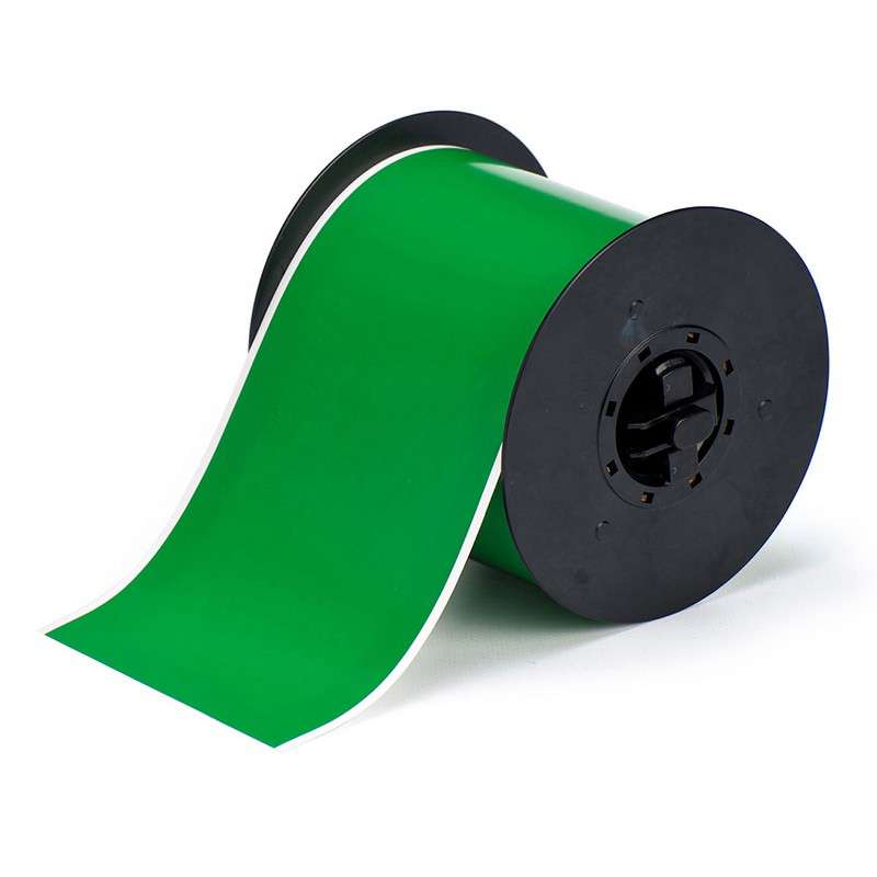 Hi-Performance Polyester Tape Roll, Green, 4" x 100'