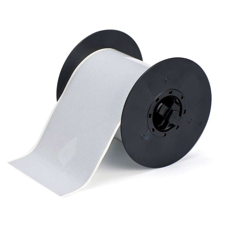 BBP™31 Retro Reflective Tape, 4" x 50', 1 Roll, Reflective Silver Gloss